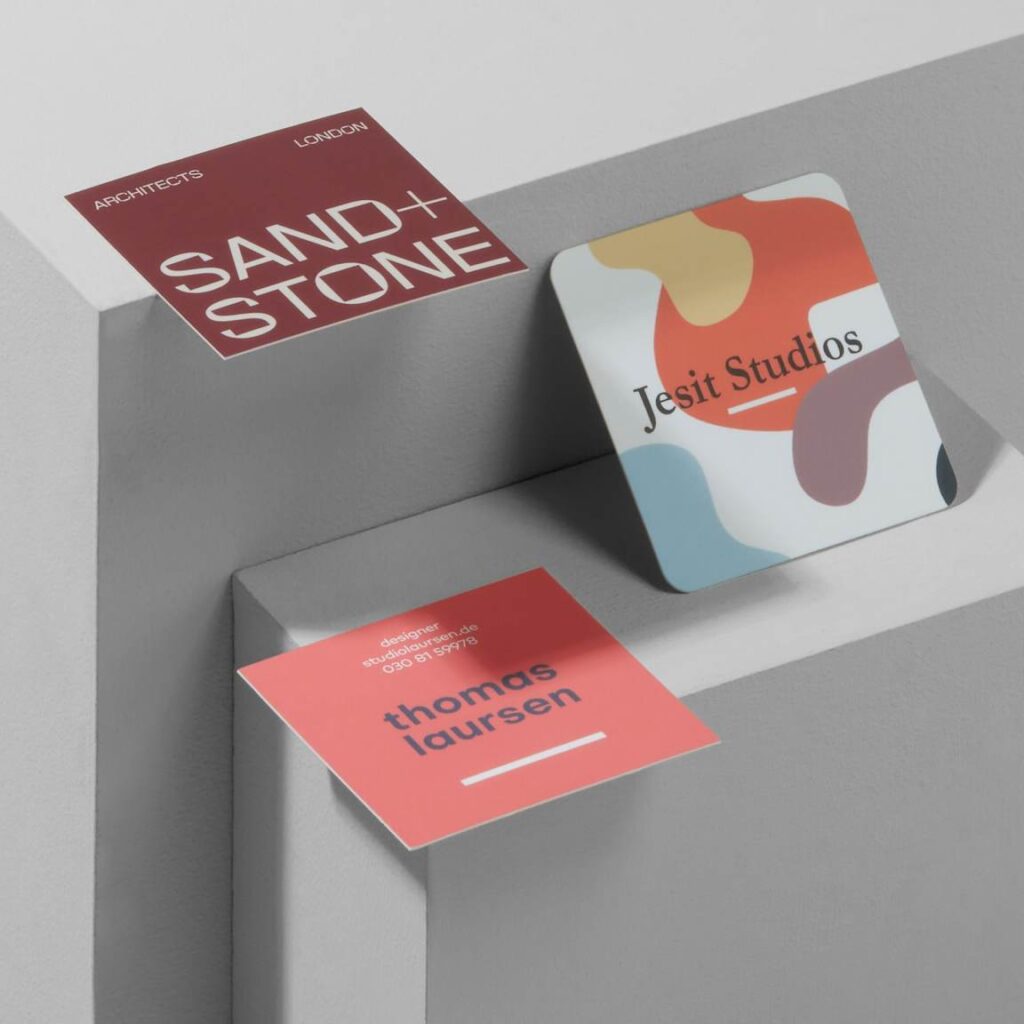 Square Business Cards Business Card Trends 2026