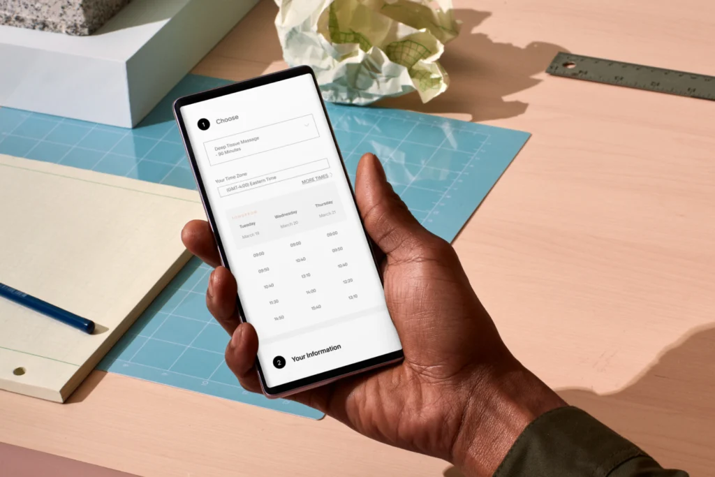 accuity scheduling on phone Client Meeting Area for small office