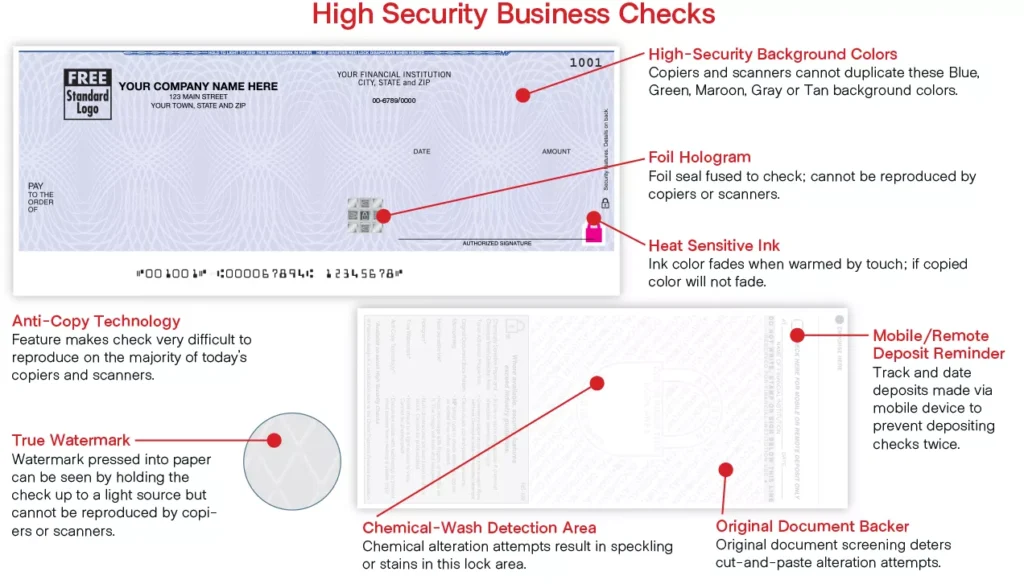 high secuity business checks