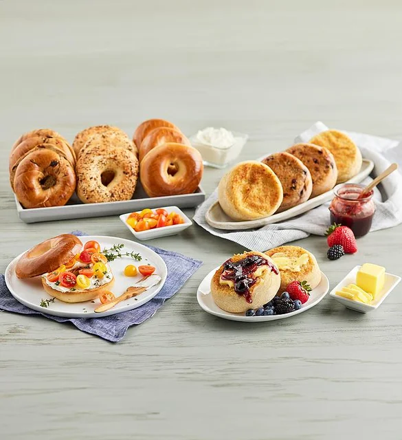 Super-Thick English Muffin & New York Bagel Sampler best food to order for a business meeting