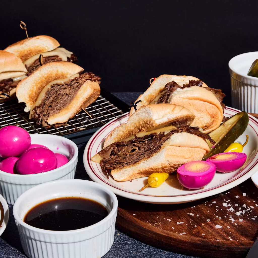 The Original French Dip Sandwich best food to order for a business meeting