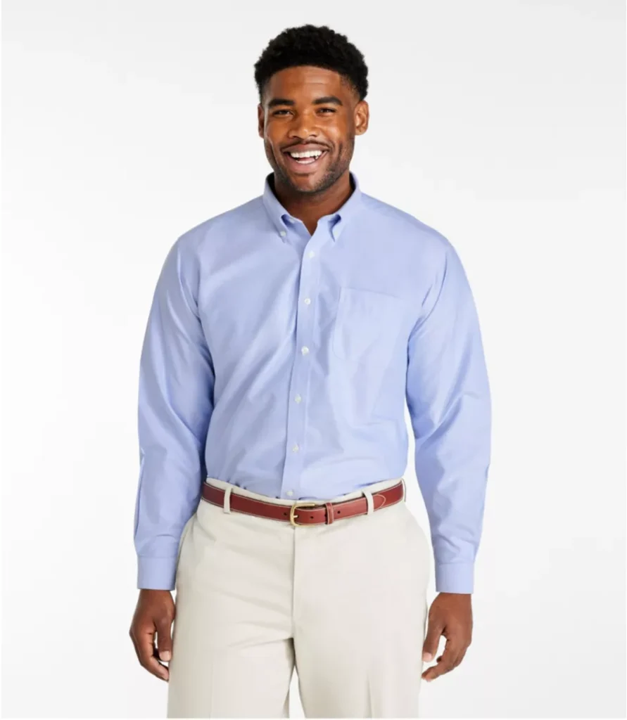 professional capsule wardrobe for work Men's Wrinkle-Free Classic Oxford Cloth Shirt