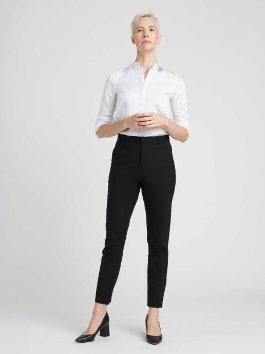 how to dress: slacks and button down shirt