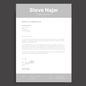 resignation letter