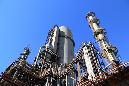 Low Angle Shot of Manufacturing Plant under Blue Sky - best paying jobs in oil & gas production