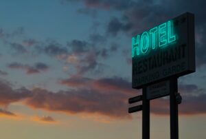 hotel furniture - hotel sign