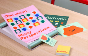 beautiful branding materials or promotional materials - posters