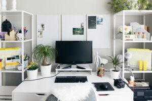 home office - Productive Hybrid Work Setup