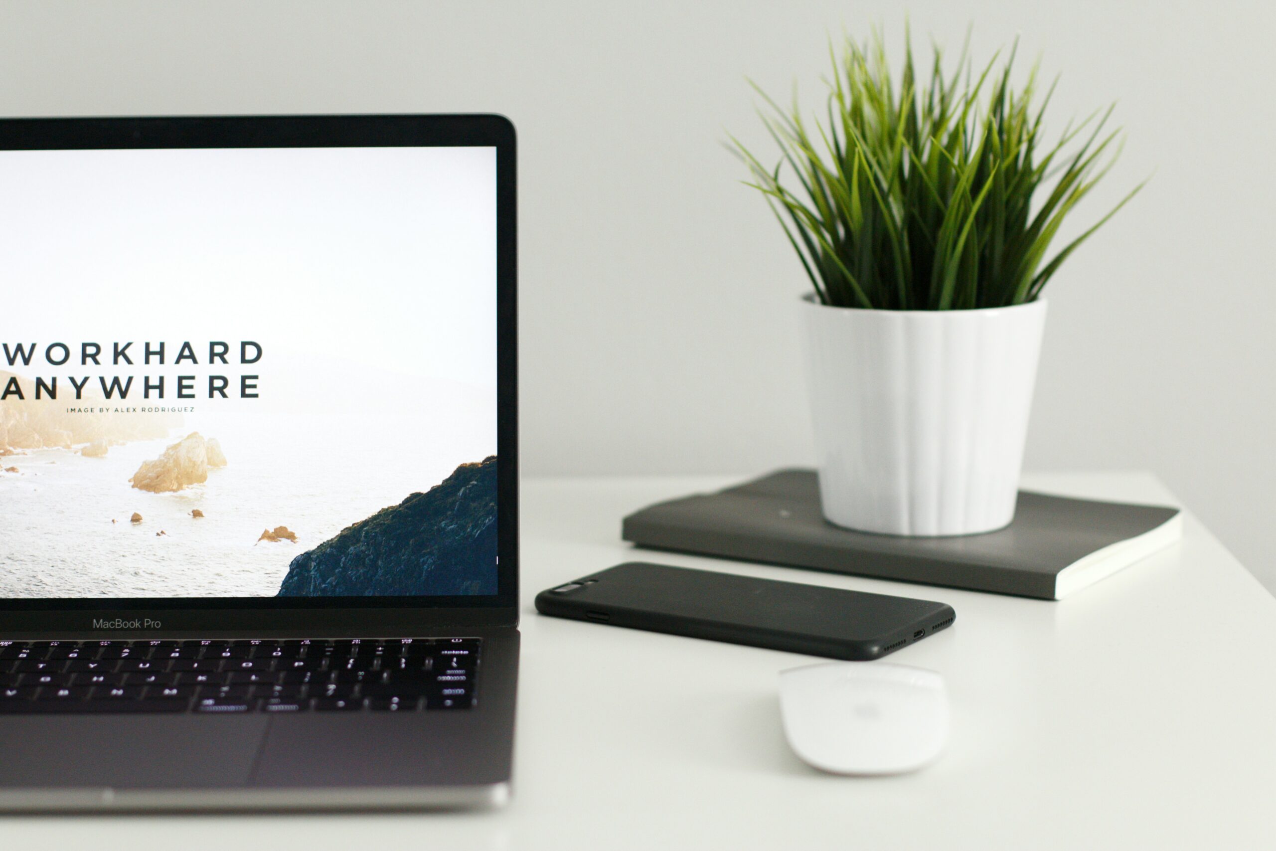 productive hybrid teams working from home laptop