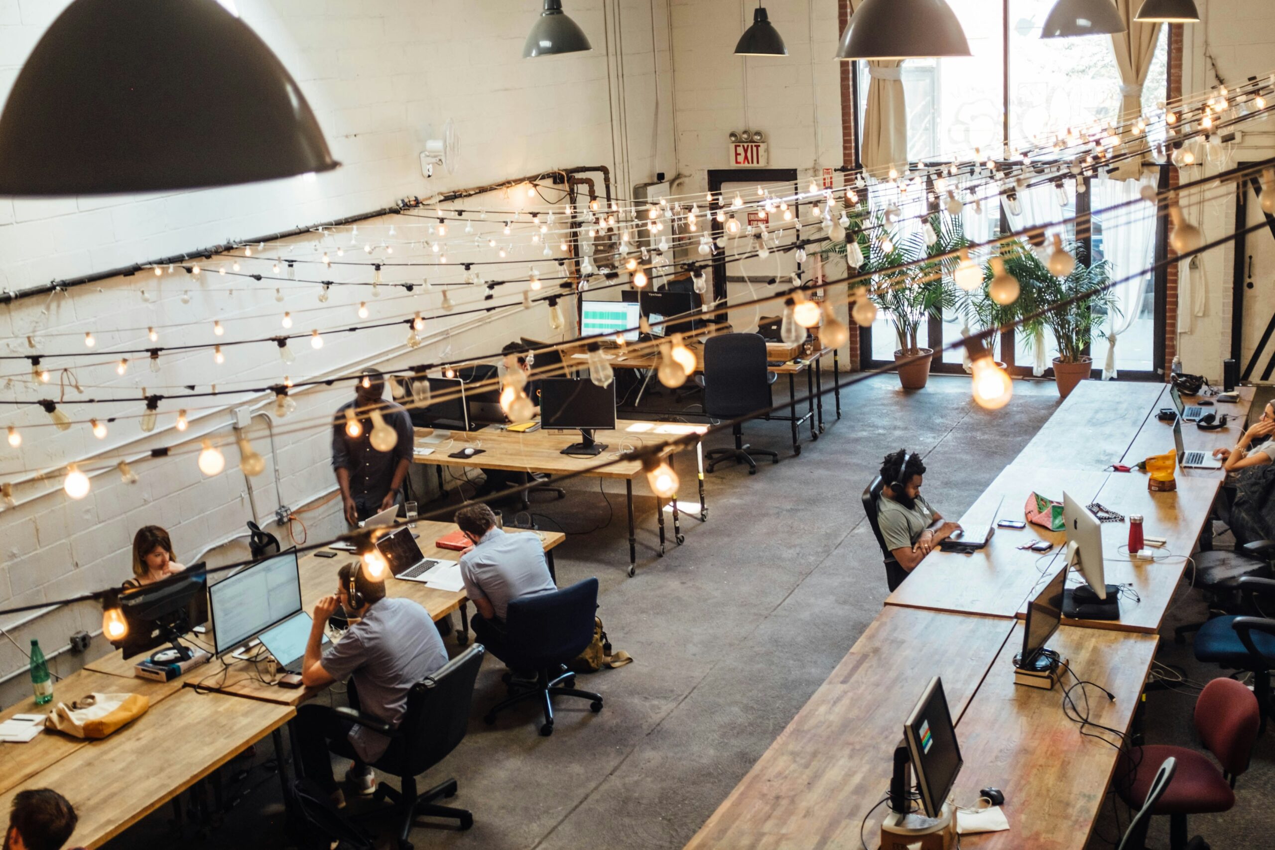 working in office productive hybrid teams