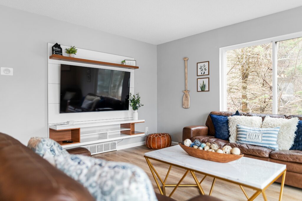 living room tv room how to start an airbnb