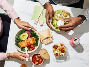 Simple workplace catering Kw: workplace food delivery topic - workplace food ordering software, 1 system for everything - ordering, taxes, billing, employee rewards, and more Kw: Workplace Food Ordering software