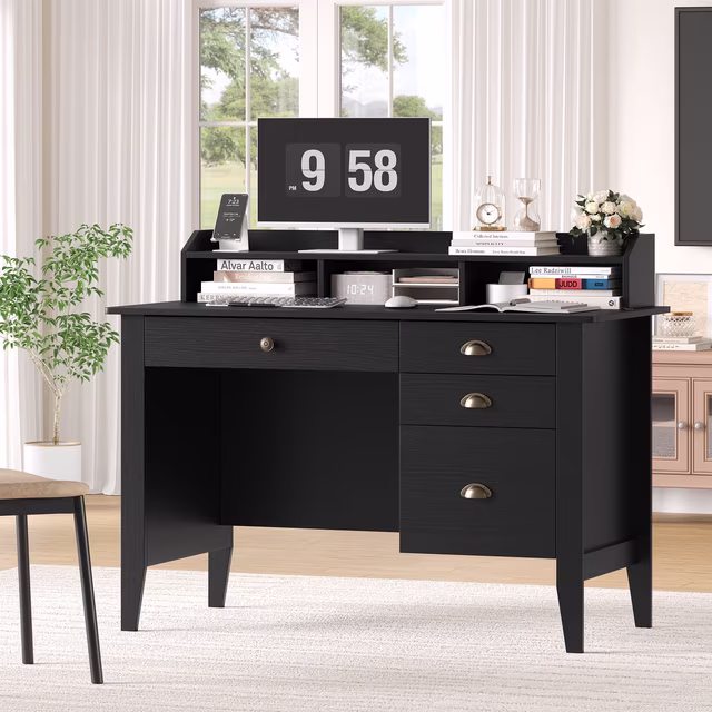 desk in office how to set up a professional home office