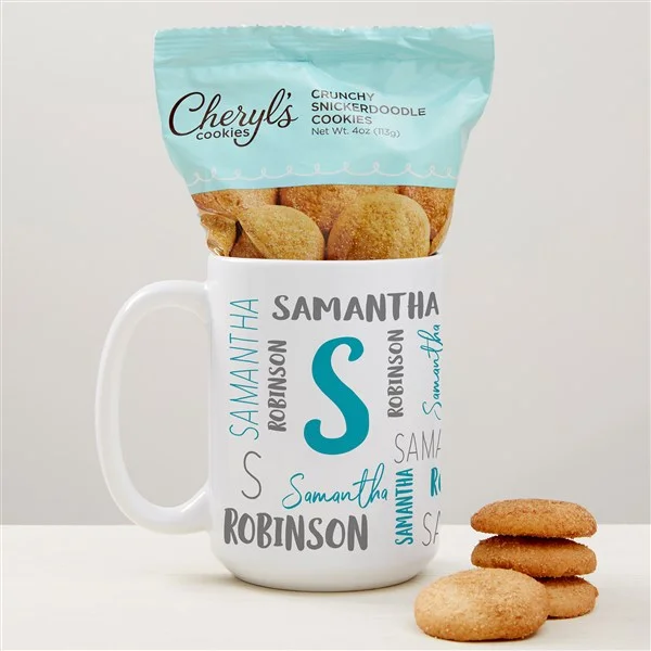 Notable Name Personalized Coffee Mug with Cheryl's Cookies employee appreciation ideas