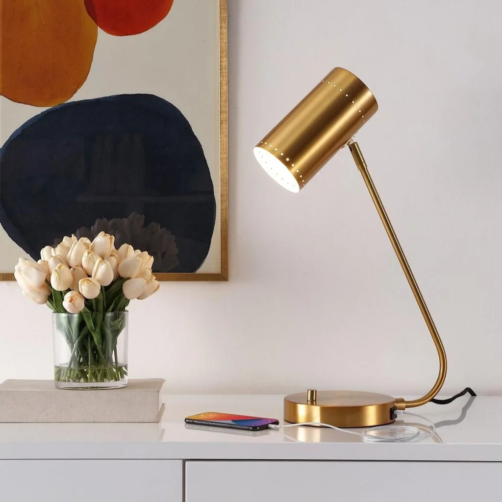 office lamp Safavieh Crane Table Lamp With USB Port how to set up a professional home office