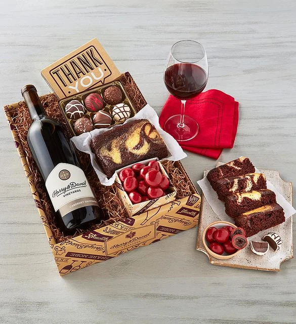 Thank You Red Wine Gift Box thank you gifts for clients
