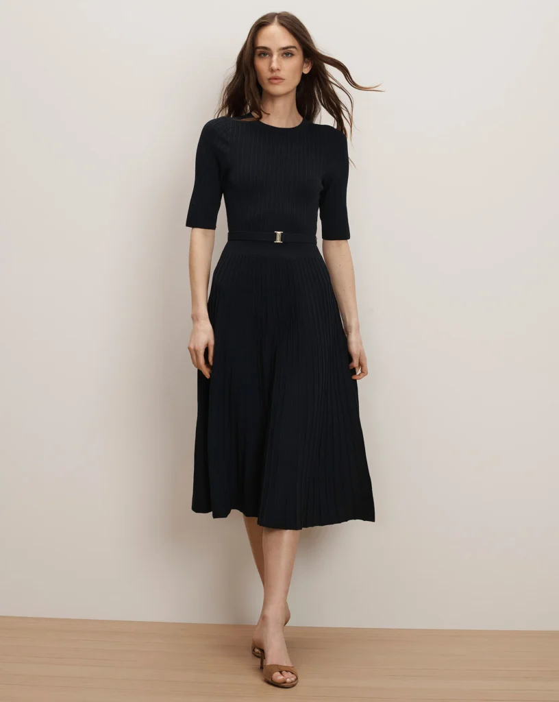 Elthea Belted Midi Dress what to wear to a job interview 2026