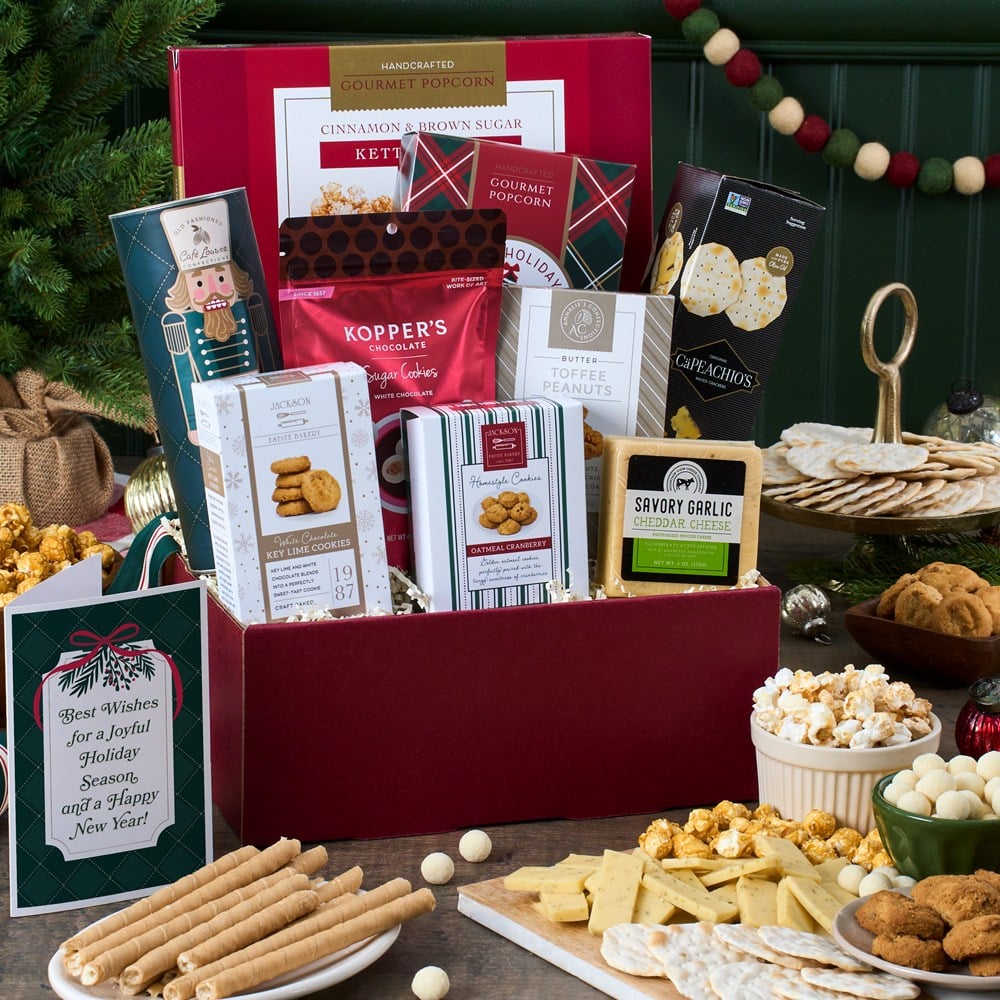 Christmas Gift Basket Classic corporate gift boxes for the holidays