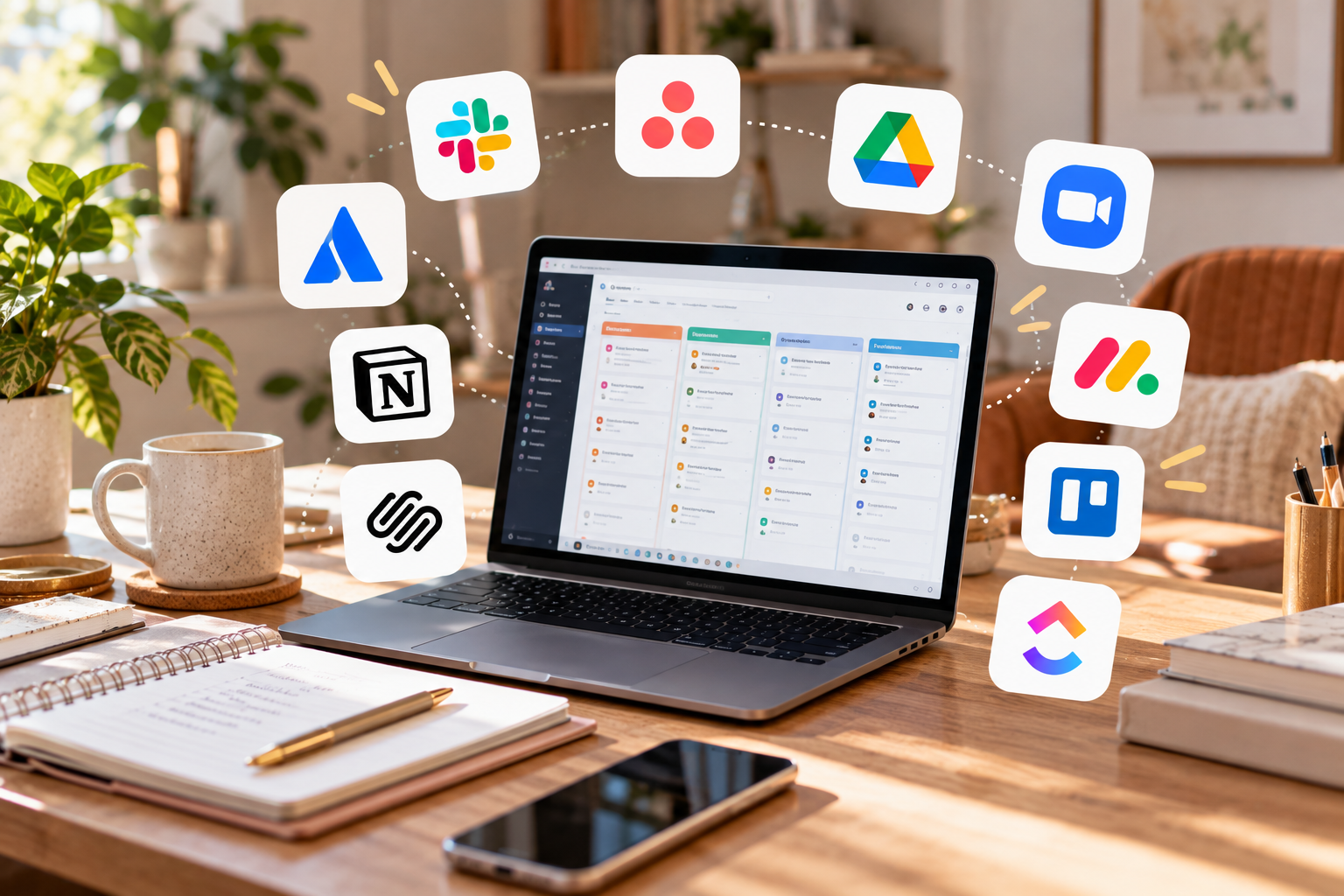 remote work desk apps