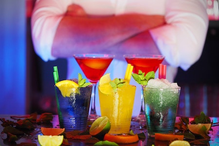 Selective Blur of 2 Wine Glass and 3 Drinking Glass - night shift jobs