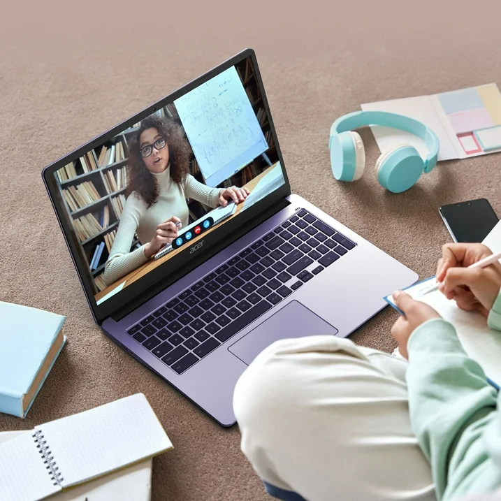 Acer Chromebook 315 15.6 inch Laptop Intel Processor N4500 4GB RAM 64GB eMMC Moonstone Purple workplace technology and computers