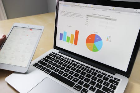 company presentations data on computer