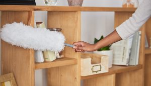 how to organize a home office - cleaning