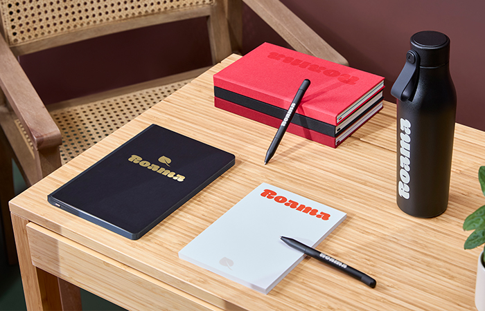 beautiful branding materials or promotional materials