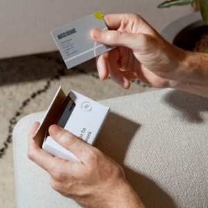 business card - beautiful branding materials - Checklist for Activity-Based Business