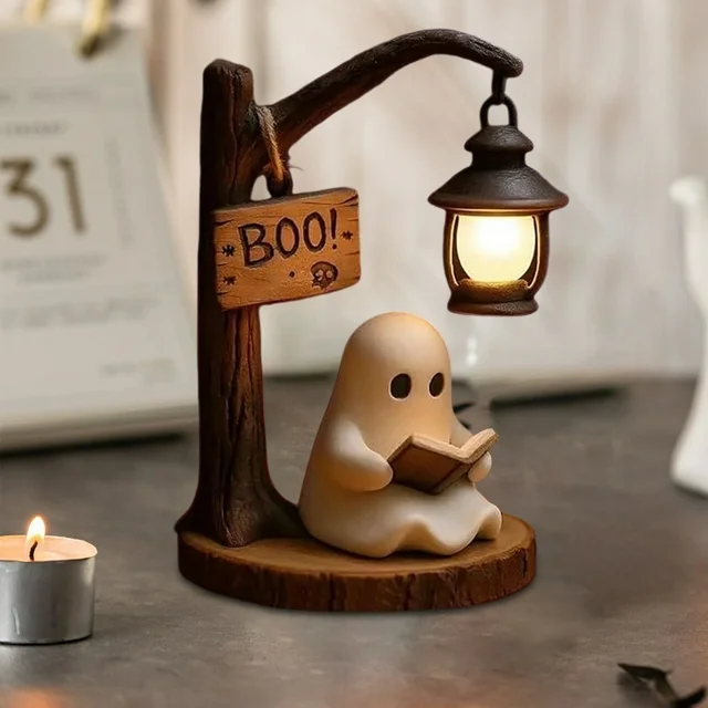 ghost lamp office halloween party