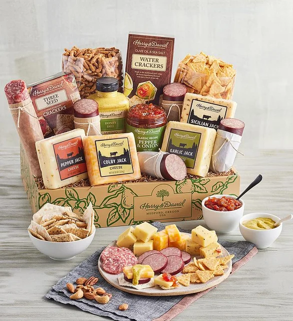 meat and cheese box edible holiday gifts