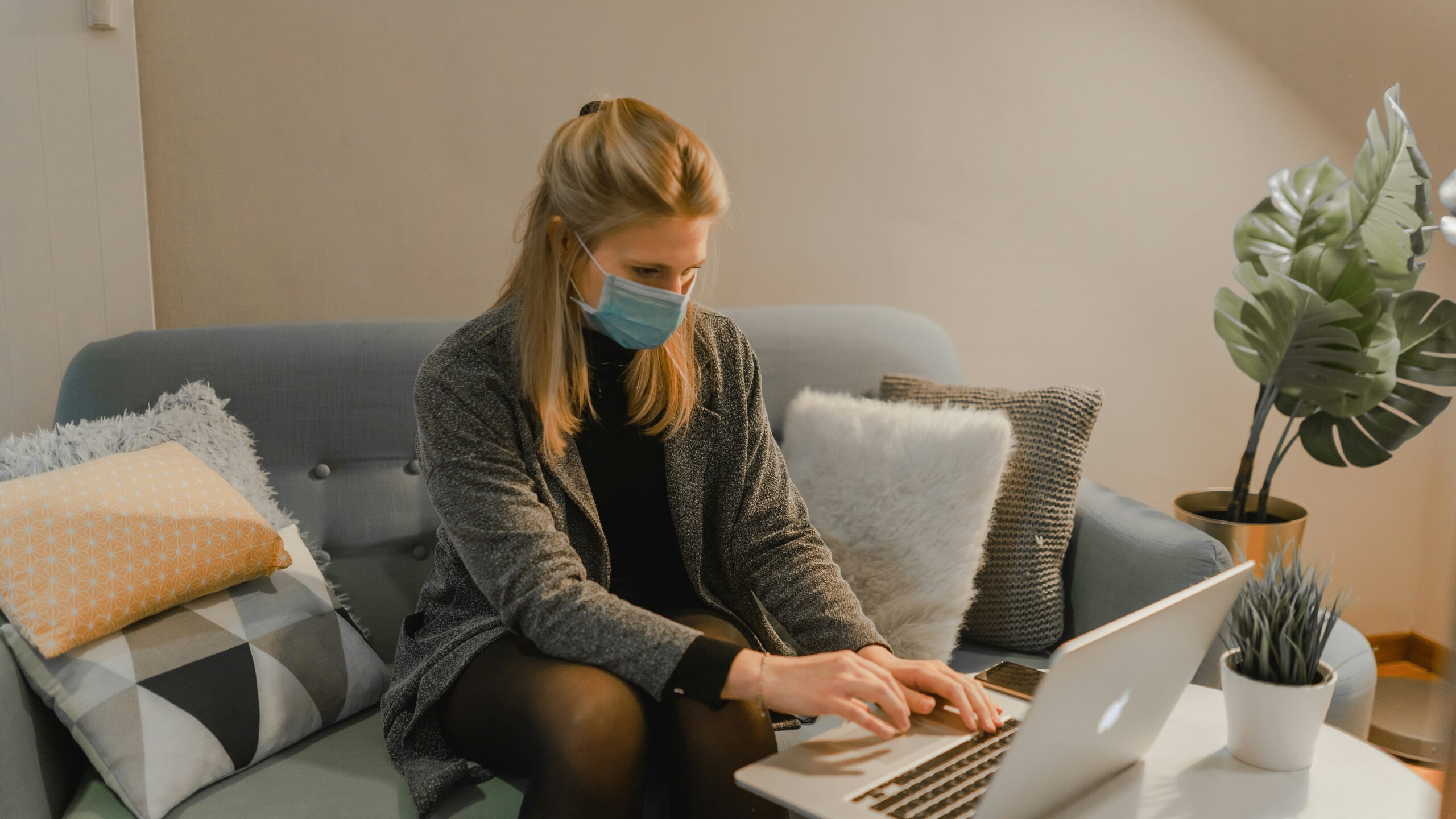 working from home flu season at work