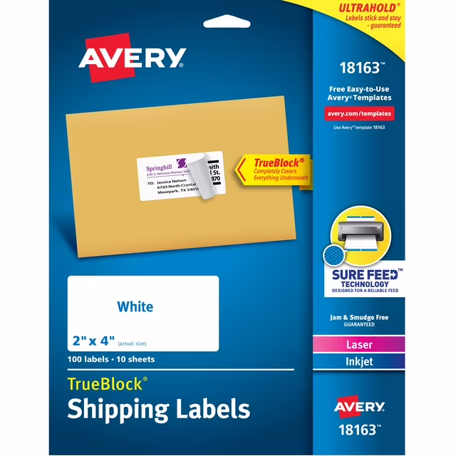 Avery Shipping Labels