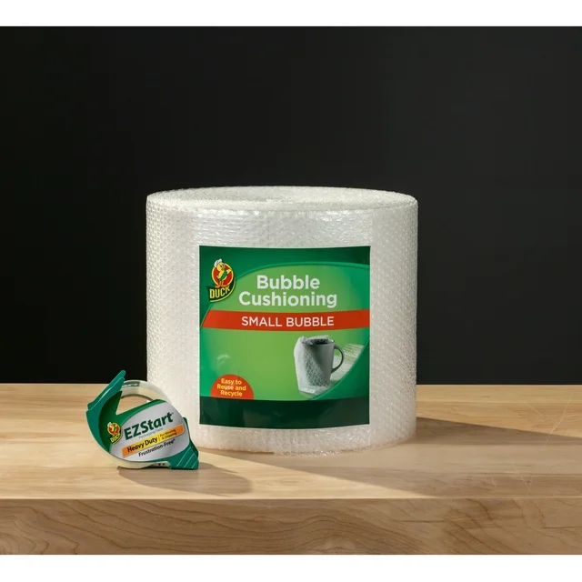 bubble wrap and tape packing and shipping materials