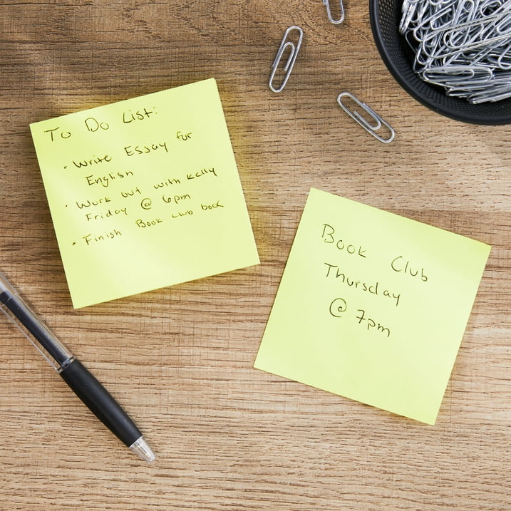 Pen+Gear Sustainable Square Shaped Sticky Notes Bulk Supplies for End of Year Tax Savings